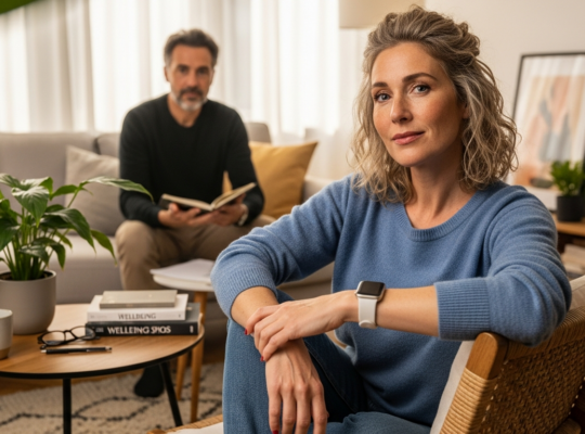 stressz és pszichológus szakvélemény — női kliens és pszichológus beszélgetése