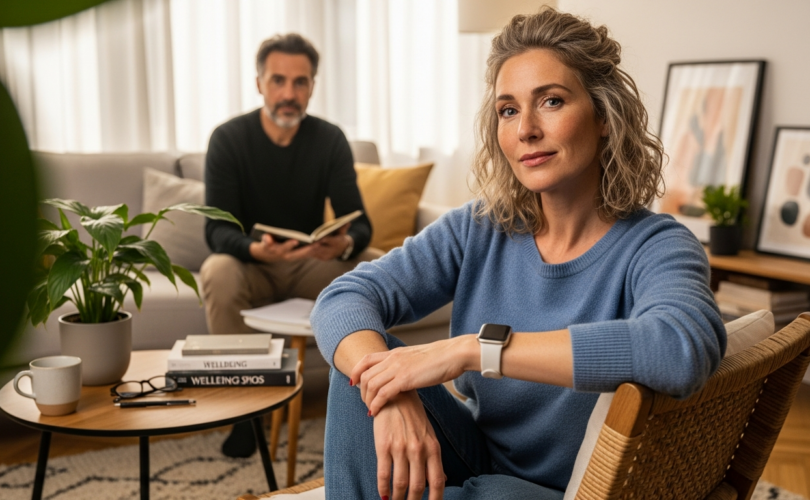 stressz és pszichológus szakvélemény — női kliens és pszichológus beszélgetése