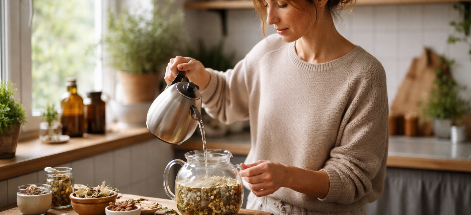 Női ciklus szabályozása gyógyteakeverékkel
